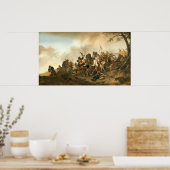 Battle Scene - Philips Wouwerman Fine Art Poster (Keuken)