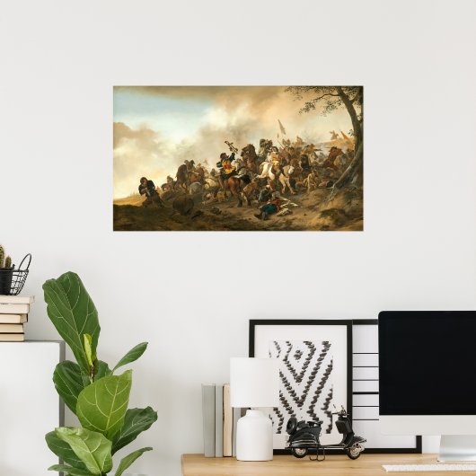 Battle Scene - Poster d'art Philips Wouwerman (Bureau à domicile)