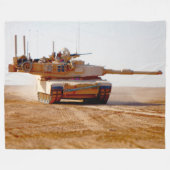 BATTLE TANK - M1-Abramen Fleece Deken (Voorkant (Horizontaal))