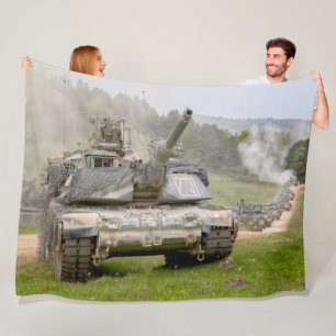 BATTLE TANK - M1-Abramen Fleece Deken