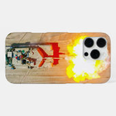 BATTLE TANK - M1-Abramen iPhone Hoesje (Achterkant horizontaal)