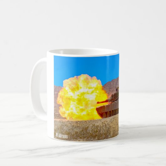 BATTLE TANK - M1-Abramen Koffiemok (Voorkant links)