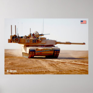 BATTLE TANK - M1-Abramen Poster