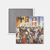 BATTLE VAN HERACLIUS, DOOR Piero Della Francesca Magneet (Voorkant / Achterkant)