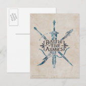 BATTLE VAN VIJF ARMIES™ Logo Briefkaart (Voorkant / Achterkant)