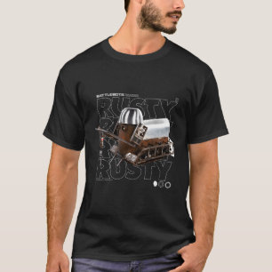 Battlebots Rusty Robot Text Stack T-shirt