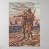Battlefield War Friendship Leading Blind Solind Poster (Voorkant)