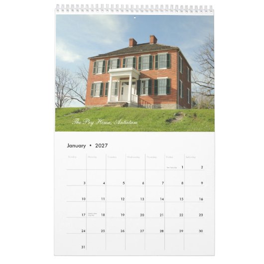 Battlefields burgeroorlog 2012 kalender (Jan 2027)