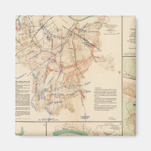 Battlefields Nashville, Tenn Magneet (Voorkant)