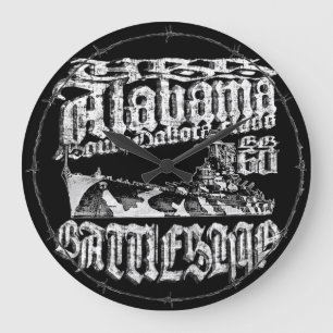 Battleship Alabama Acrylic Wall klok