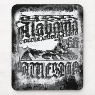 Battleship Alabama Mousepad Muismat