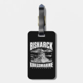 Battleship Bismarck Bagagelabel (Achterkant verticaal)