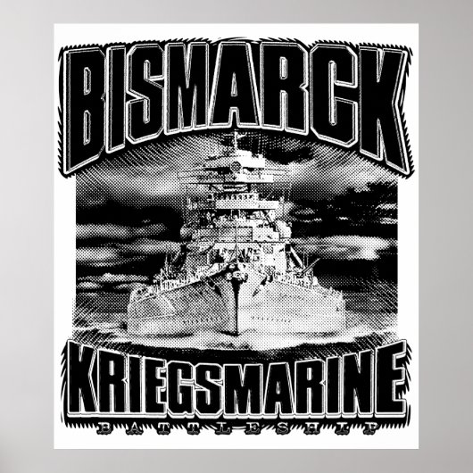 Battleship Bismarck Poster (Voorkant)