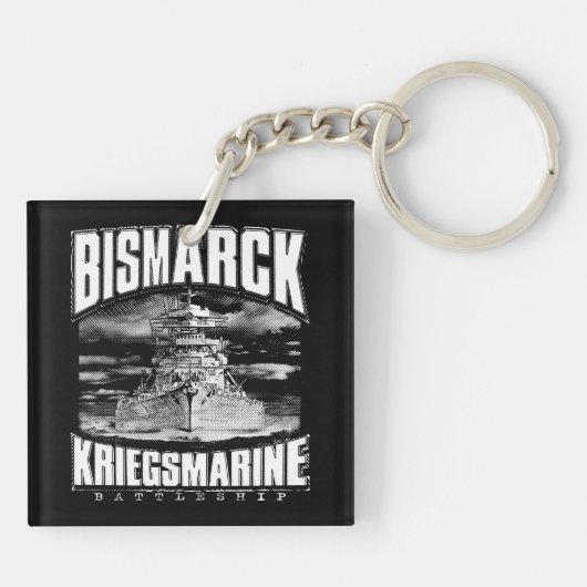 Battleship Bismarck Sleutelhanger (Achterkant)
