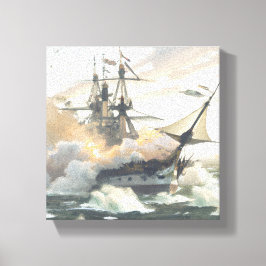 Battleship Canvas Afdruk