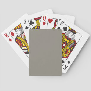 Battleship Grey Neutral - Grey Earthtone Sjabloon Pokerkaarten