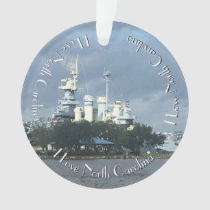 Battleship North Carolina op de Cape Fear River Ornament
