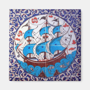 Battleship Pattern / Tile Art Magneet