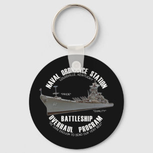 Battleship Program Sleutelhanger (zwarte achtergro