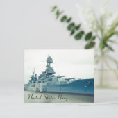 Battleship Texas Museum schip in San Jacinto State Briefkaart (Staand voorkant)