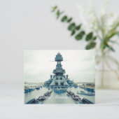 Battleship Texas Museum schip in San Jacinto State Briefkaart (Staand voorkant)