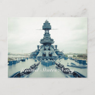Battleship Texas Museum schip in San Jacinto State Briefkaart