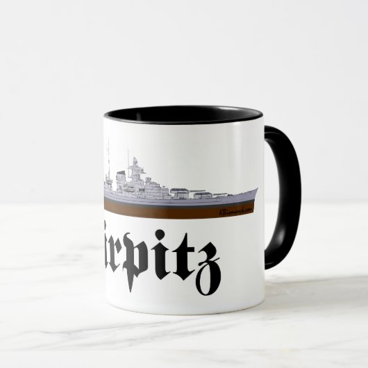 Battleship Tirpitz Mug (Devant droit)