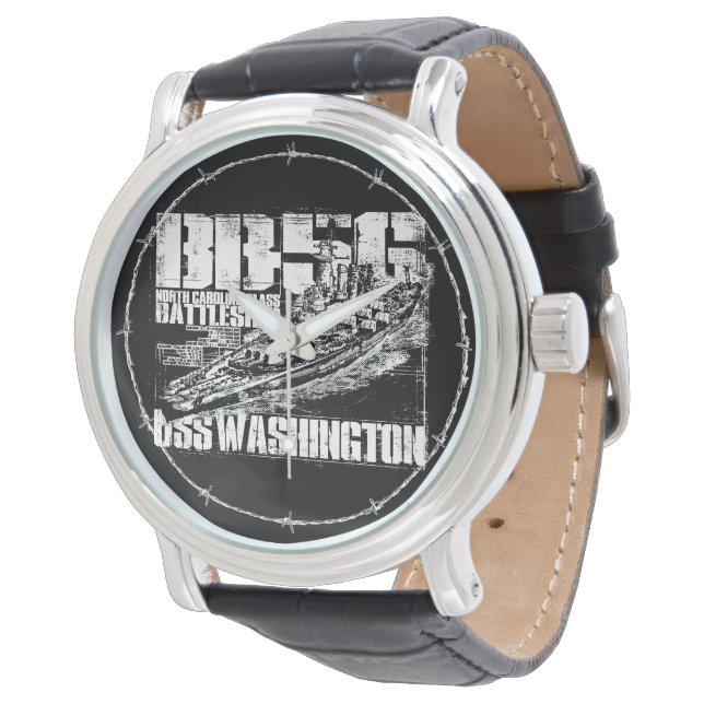 Battleship Washington Horloge (Gekanteld)