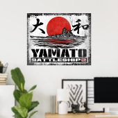 Battleship Yamato Poster Poster (Thuiskantoor)