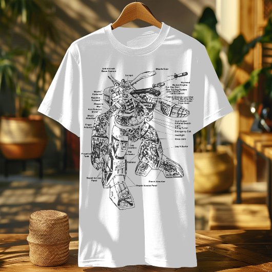 Battletech Game Robot Mech Battle Gear Fan T-shirt