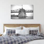 Battlship Cove Canvas Wrap Afdruk (Insitu (Slaapkamer))