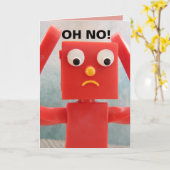 BATTU CARTE D'ANNIVERSAIRE FUNNY (Fleur jaune)