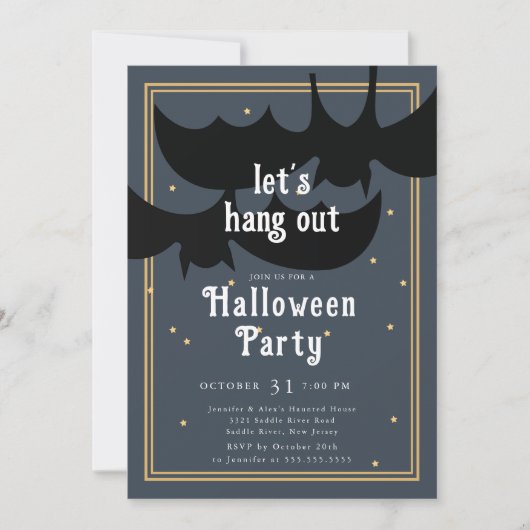Batty Bash: Laten we Halloween vieren Kaart (Voorkant)