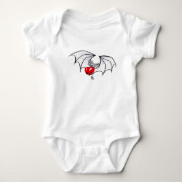 Batty Heart Baby Bodysuit