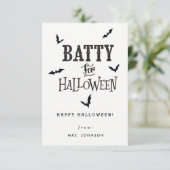 Batty pour cartes Halloween (Debout devant)