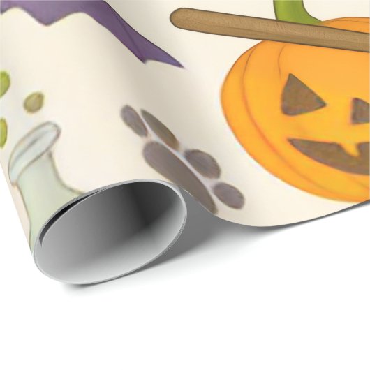 Batty Puppy Halloween Fun Cadeaupapier (Rol Hoek)