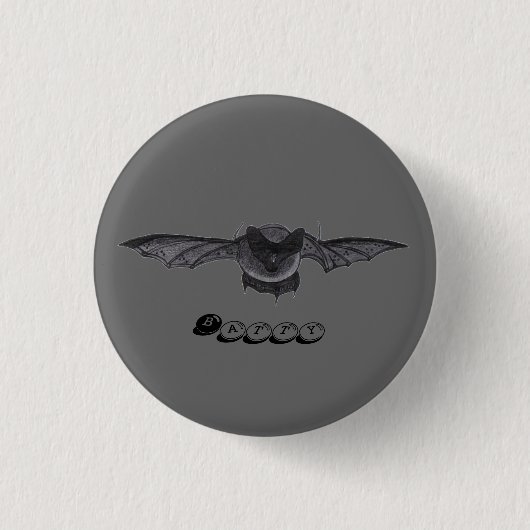 Batty... ronde knop ronde button 3,2 cm (Voorkant)