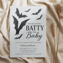 Batty voor Baby Halloween vleermuizen Baby shower