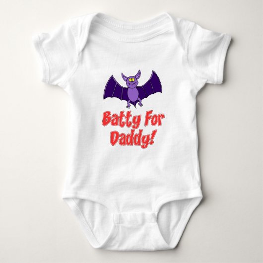 Batty voor papa romper (Voorkant)