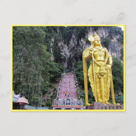 batu grott gouden beeld briefkaart (Voorkant)