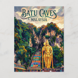 Batu-grotten Maleisië Briefkaart
