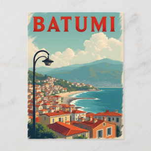 Batumi vintage reisposter briefkaart
