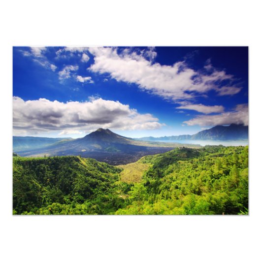 Batur-vulkaanfoto koppelen foto afdruk (Voorkant)