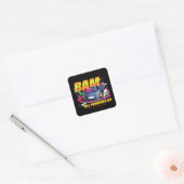 Batwheels™ BAM - Alles aangesloten Vierkante Sticker (Envelop)