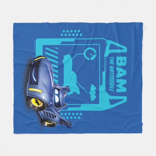 Batwheels™ BAM - De Batmobile Fleece Deken (Voorkant (Horizontaal))