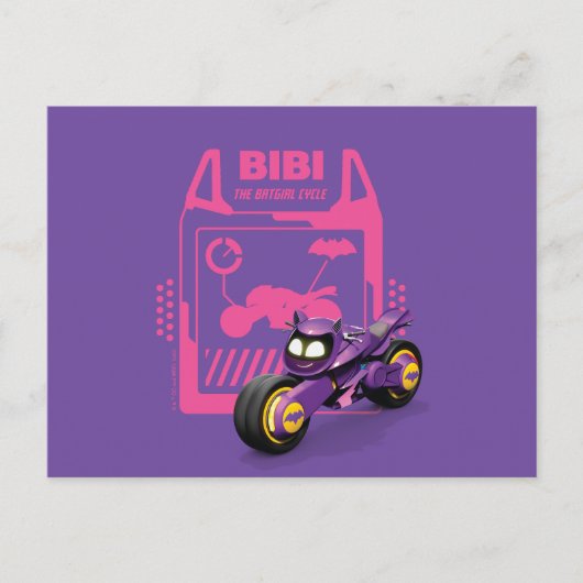 Batwheels™ Bibi - De Batgirl cyclus Briefkaart (Voorkant)