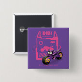 Batwheels™ Bibi - De Batgirl cyclus Vierkante Button 5,1 Cm (Voorkant /achterkant)