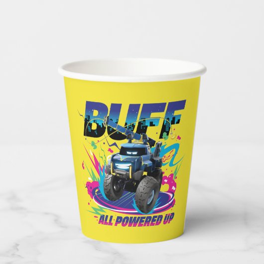 Batwheels™ Buff - Alles ingeschakeld Papieren Bekers (Achterkant)