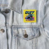 Batwheels™ Buff - Alles ingeschakeld Vierkante Button 5,1 Cm (In situ)