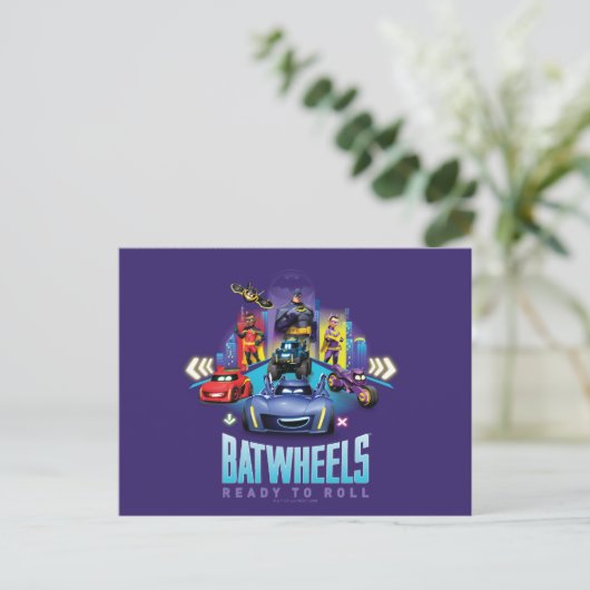 Batwheels™ - Klaar om te rollen Briefkaart (Staand voorkant)